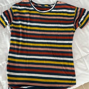 Madewell Multi stripe Tee Size S
